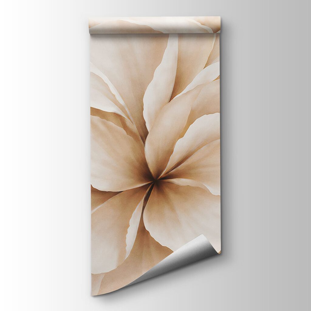 Flores grandes en crema — vista del producto