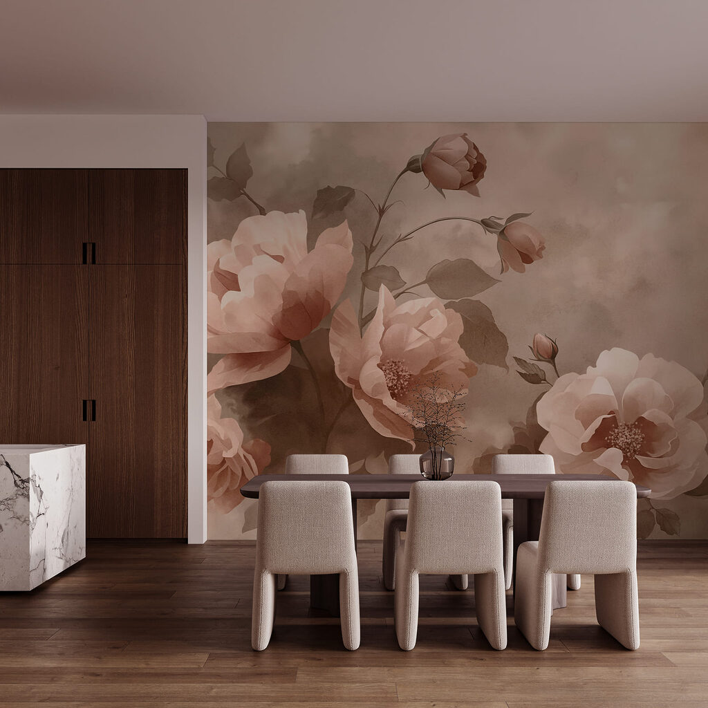 Capullos rosas y pinceladas — interior 1