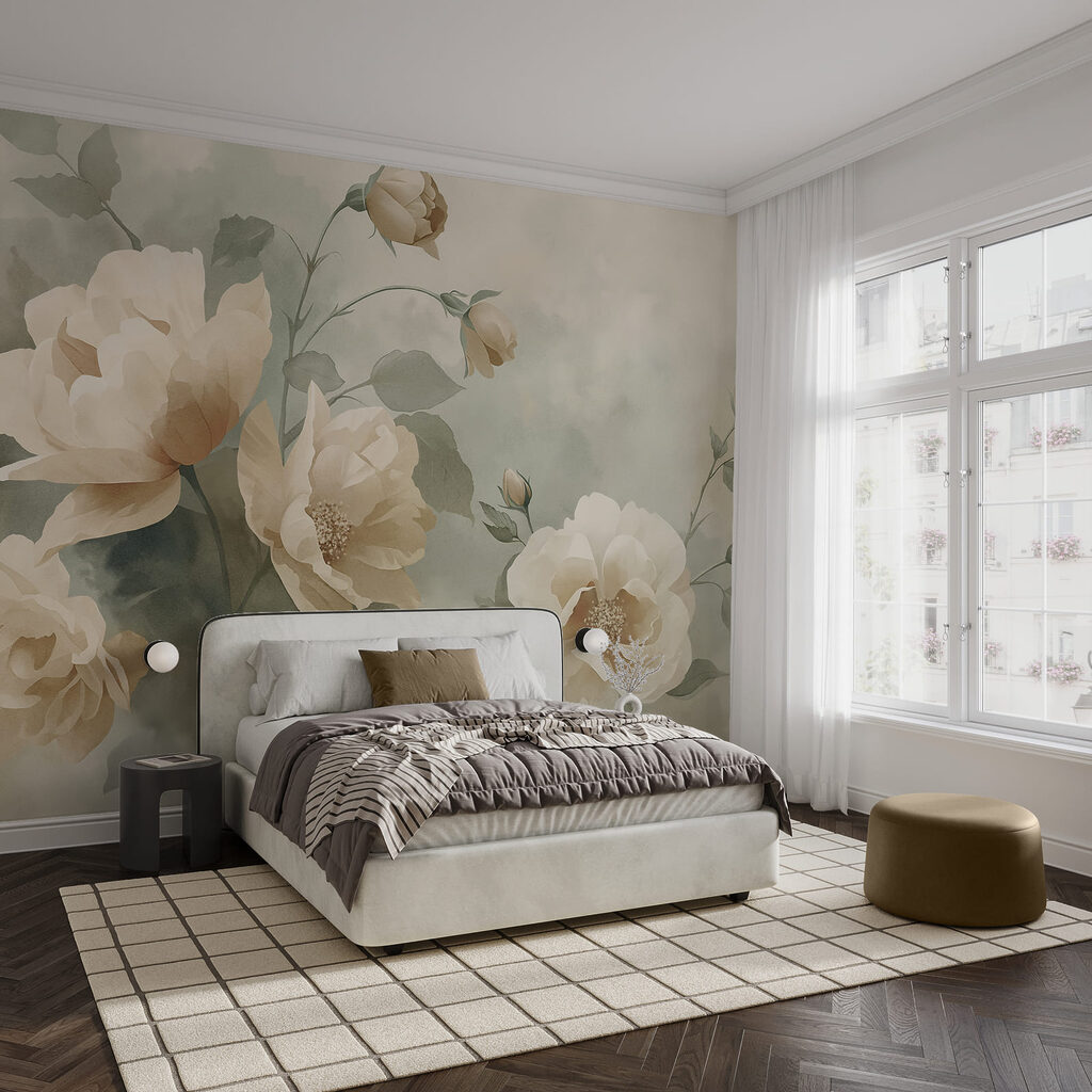 Capullos rosas y pinceladas — interior 1