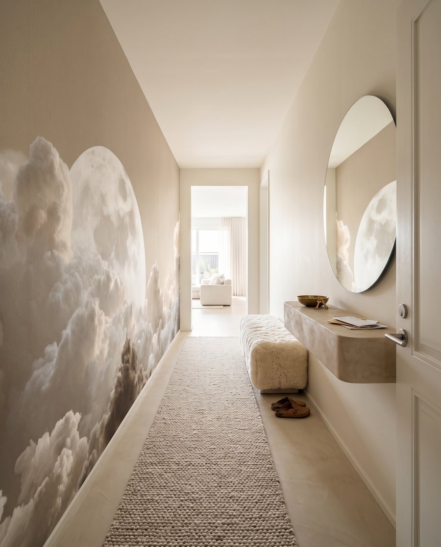 Luna llena sobre nubes — interior 4