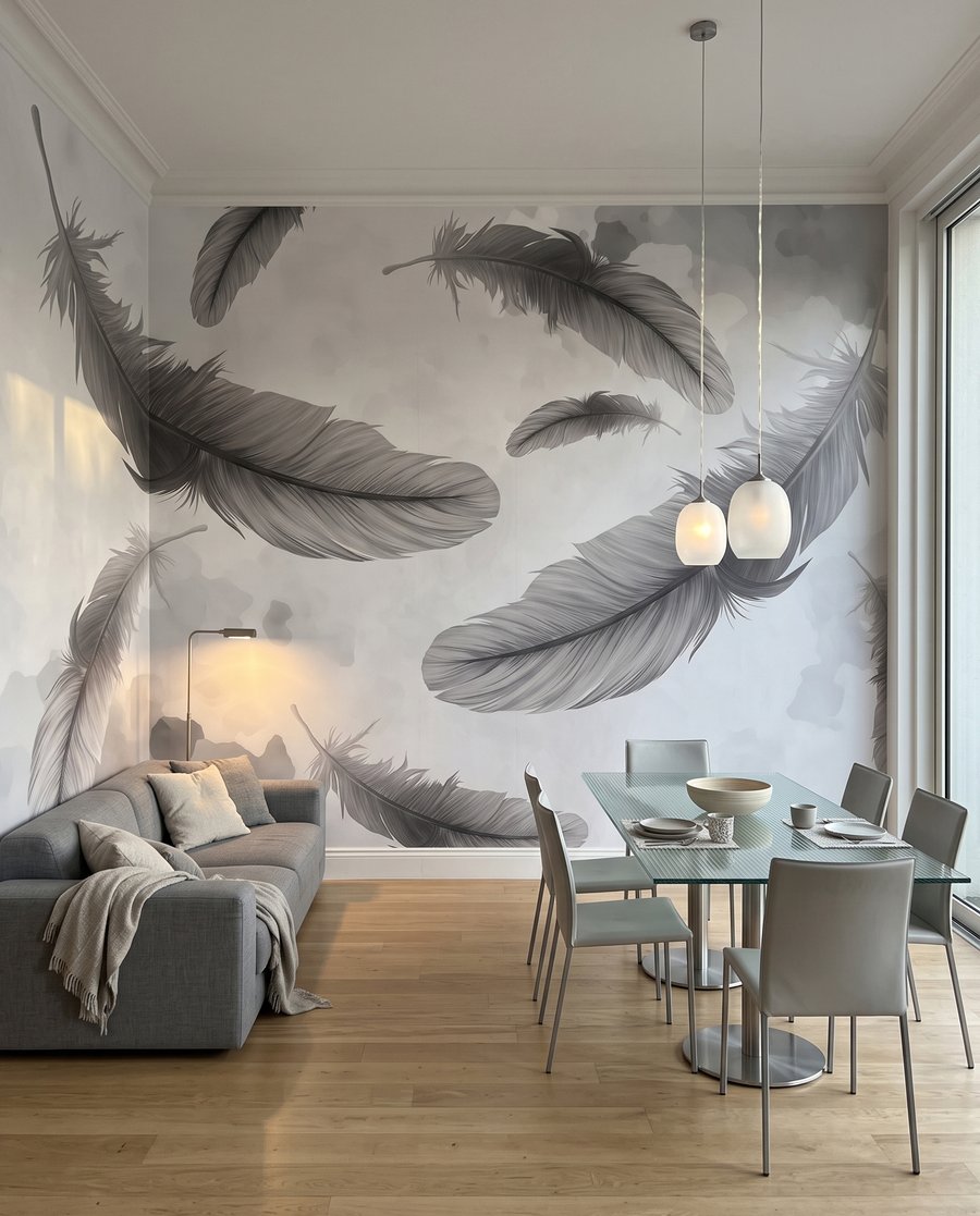 Plumas claras y oscuras — interior 1