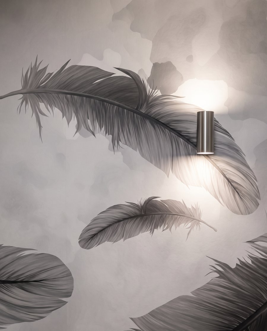 Plumas claras y oscuras — detalle