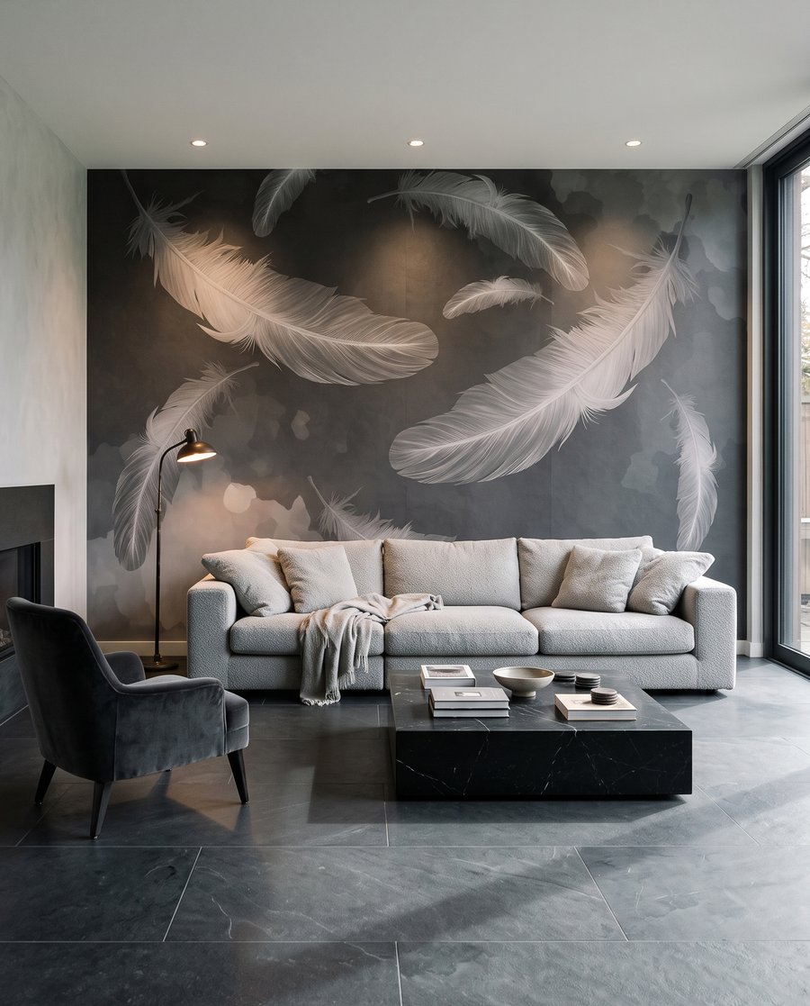 Plumas claras y oscuras — interior 1
