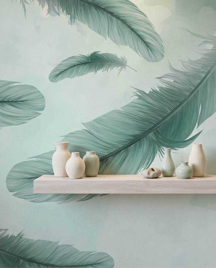 Plumas claras y oscuras — detalle