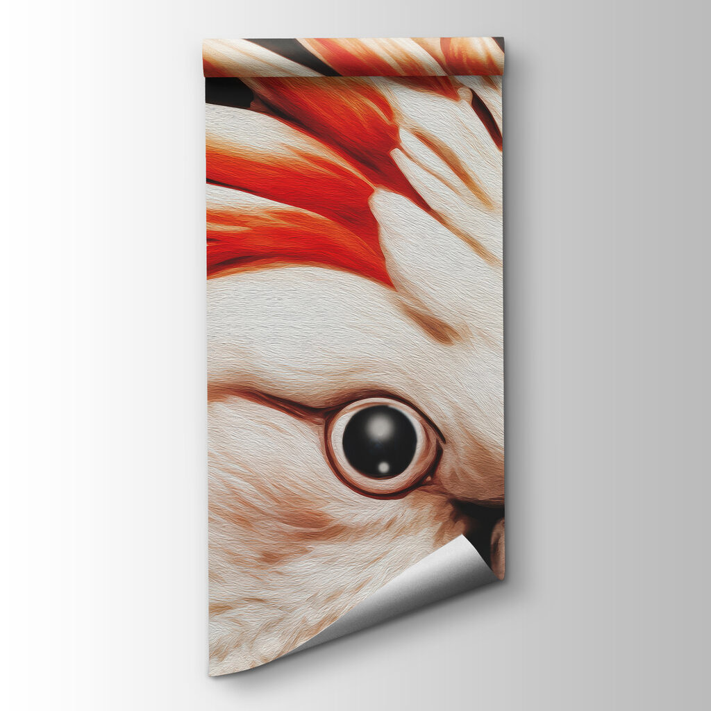 Aves blancas en rojo — vista del producto