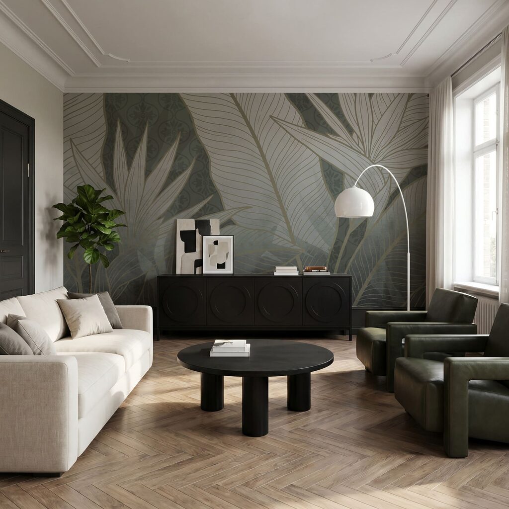 Hojas tropicales con nervios — interior 2
