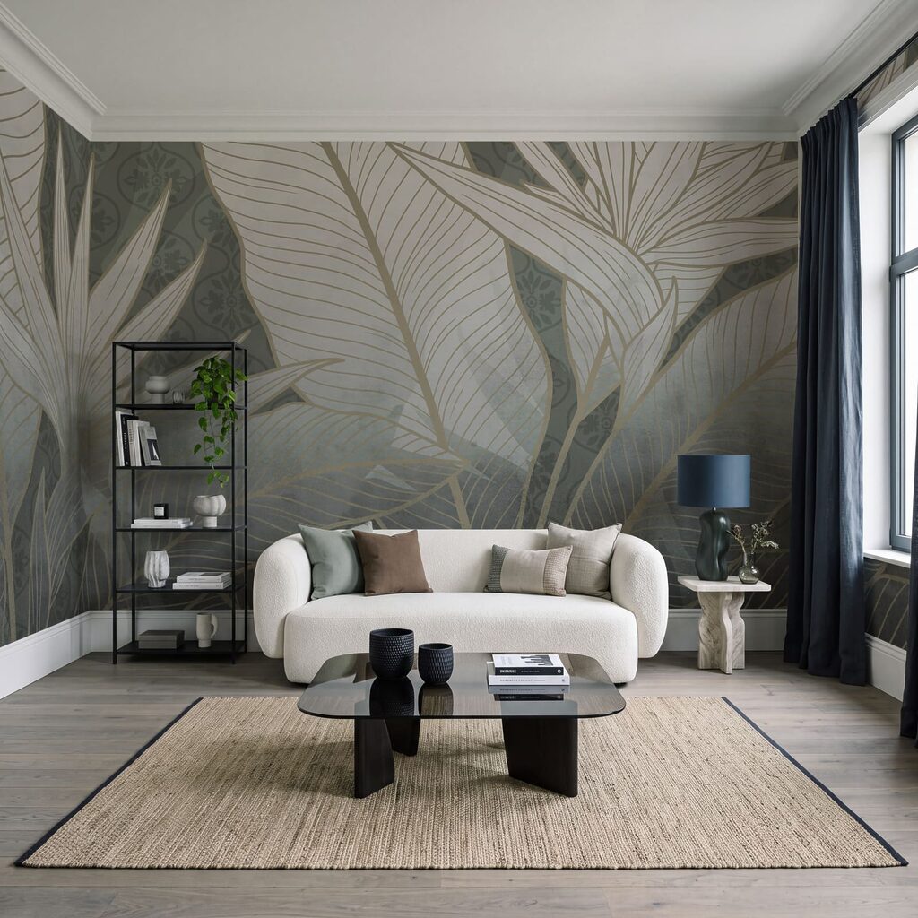 Hojas tropicales con nervios — interior 3