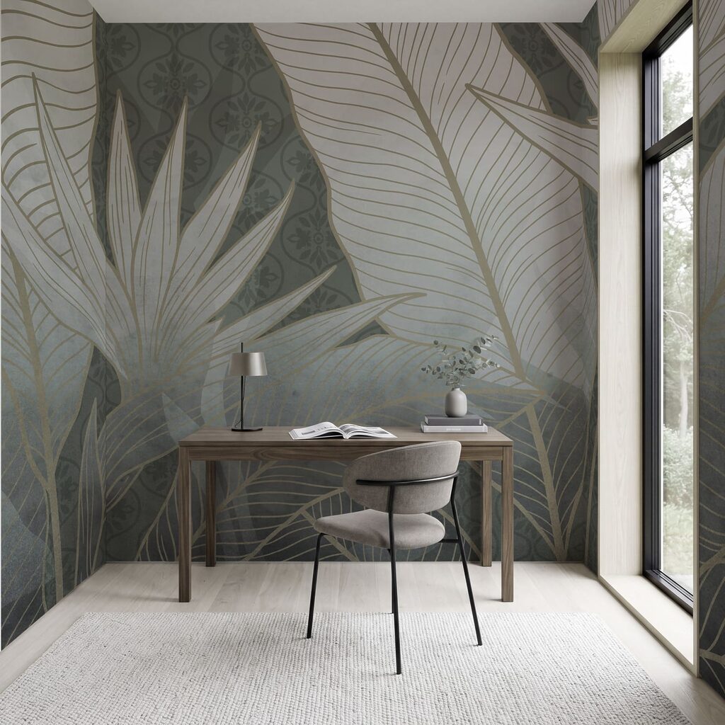 Hojas tropicales con nervios — interior 5