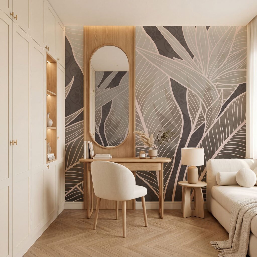 Hojas tropicales con nervios — interior 3