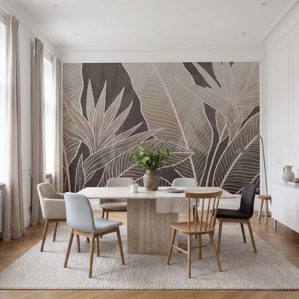 Hojas tropicales con nervios — interior 4