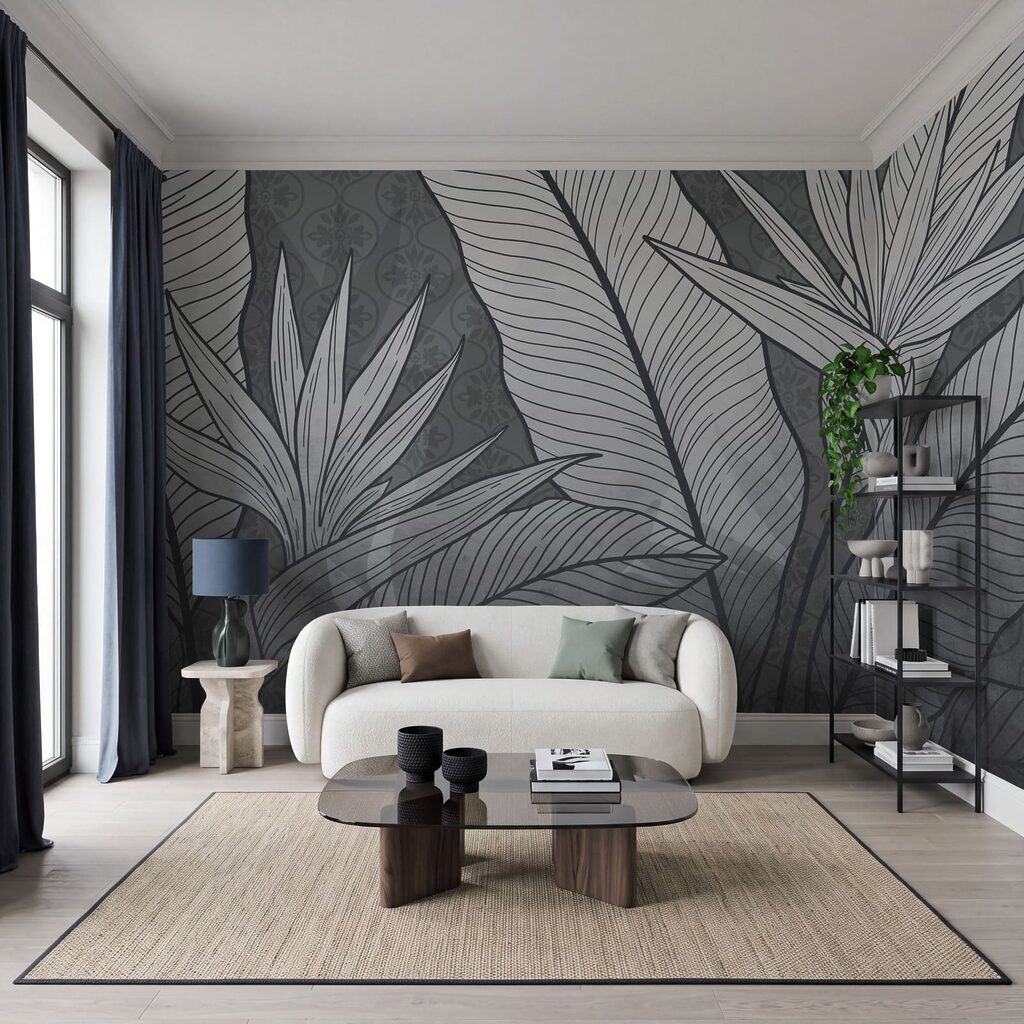 Hojas tropicales con nervios — interior 2