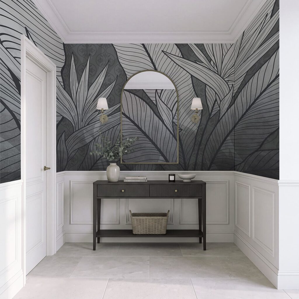 Hojas tropicales con nervios — interior 3