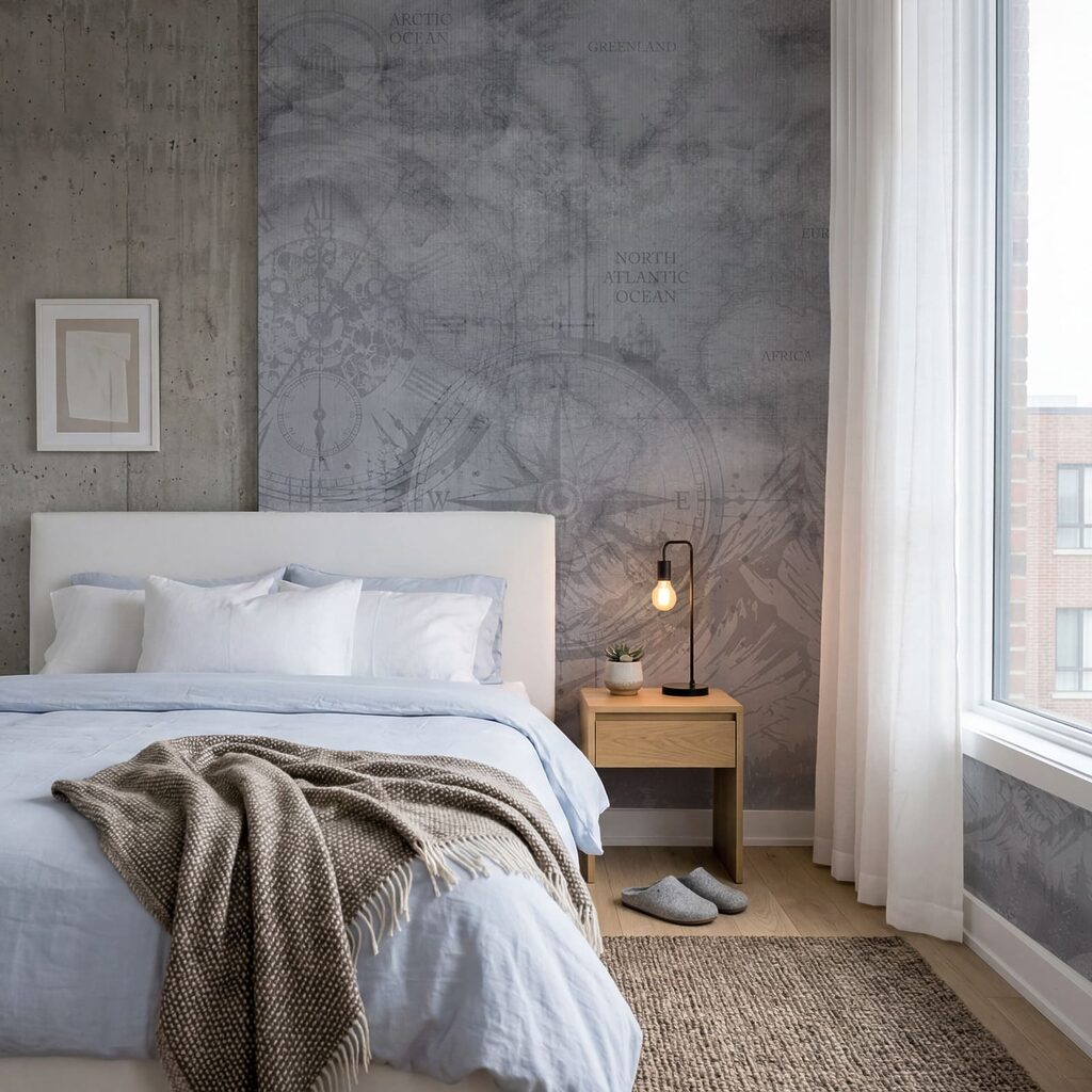 Mapa sepia con montañas — interior 2