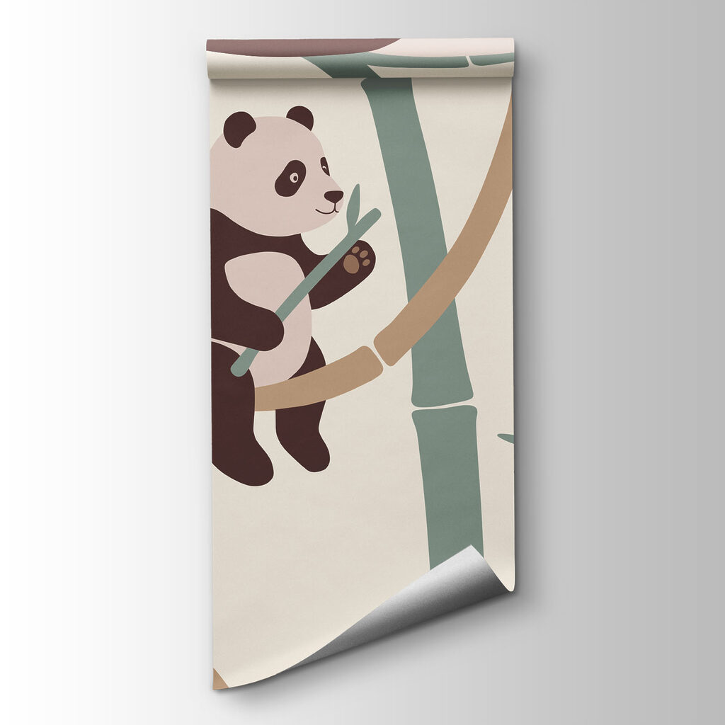Pandas entre bambú — vista del producto