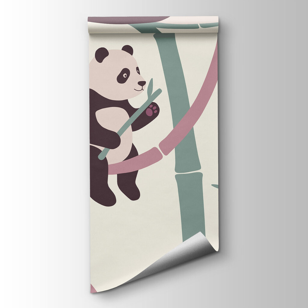 Pandas entre bambú — vista del producto