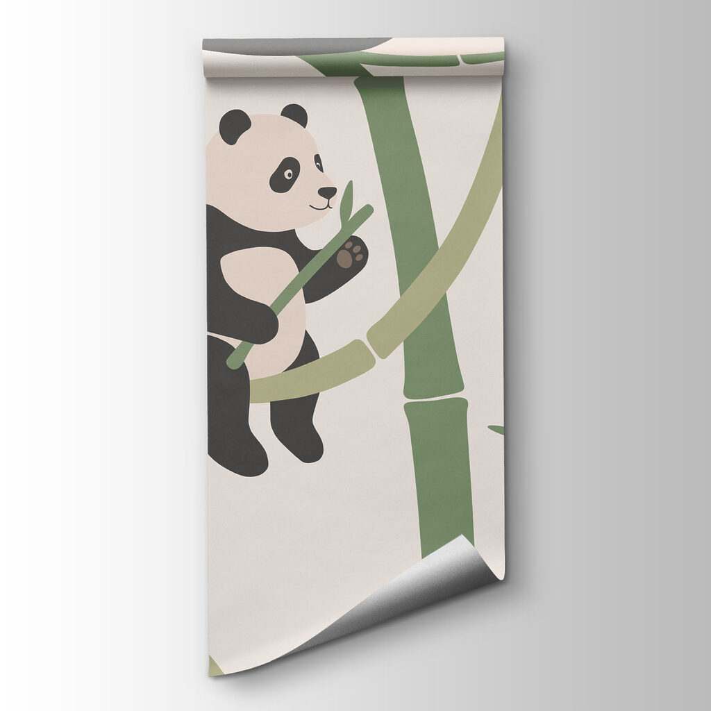 Pandas entre bambú — vista del producto