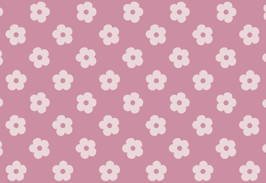Florecillas de cinco pétalos — diseño completo