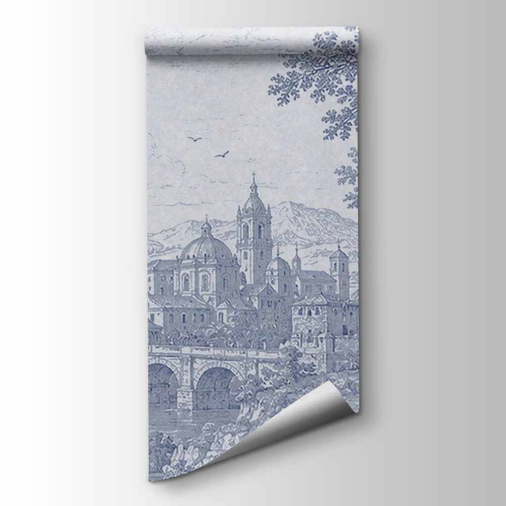 Puente entre árboles altos — vista del producto