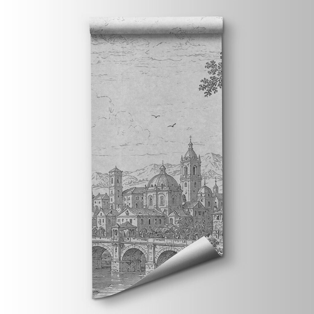Puente entre árboles altos — vista del producto