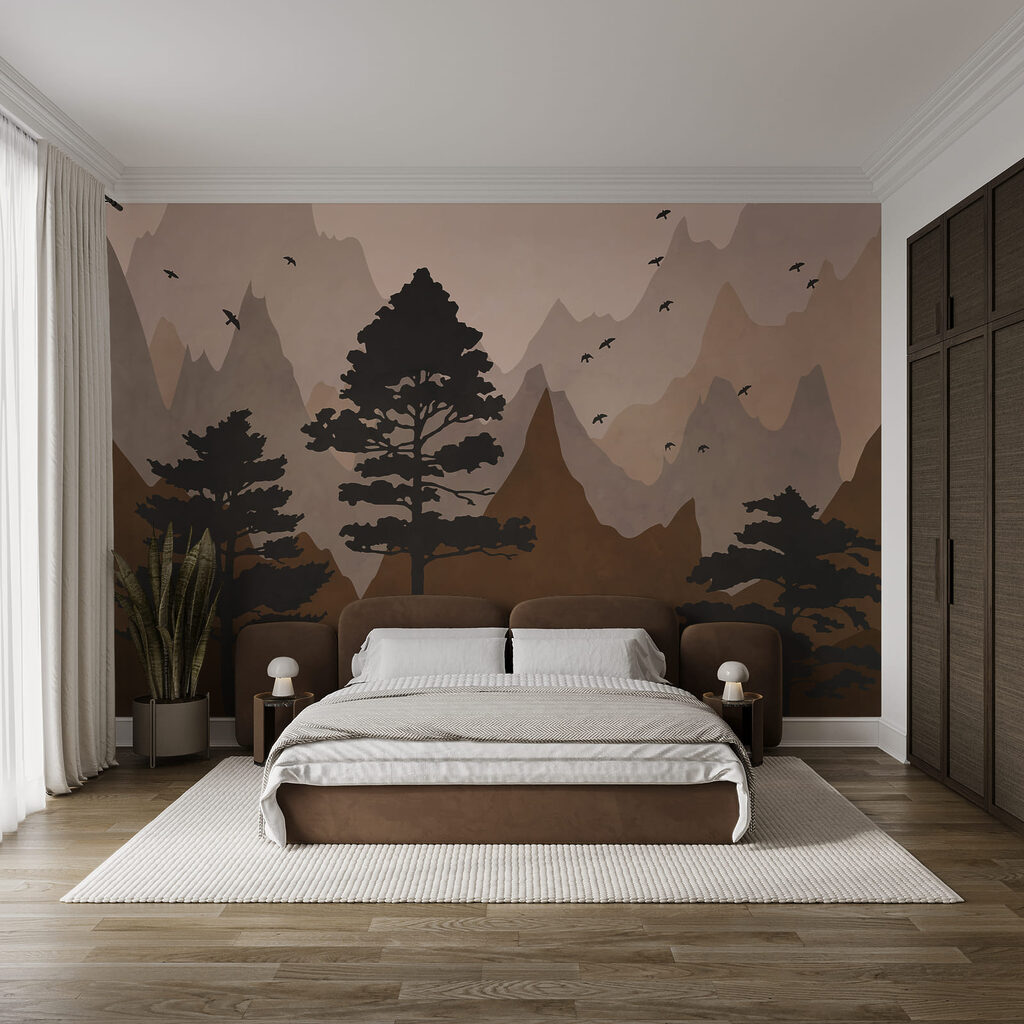 Pinos ante montañas — interior 2