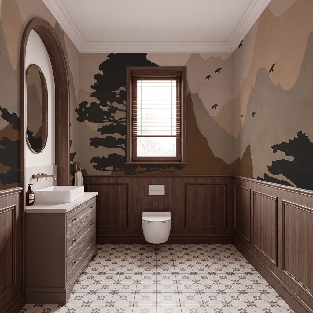 Pinos ante montañas — interior 3