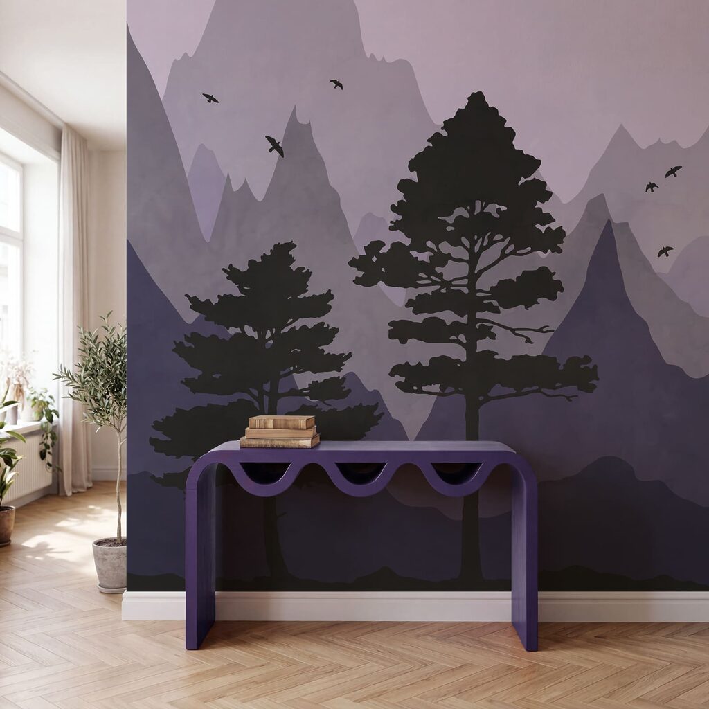Pinos ante montañas — interior 1