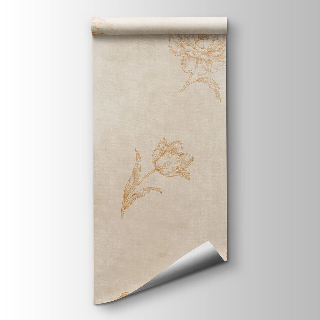 Florecillas sobre pintura desgastada — vista del producto