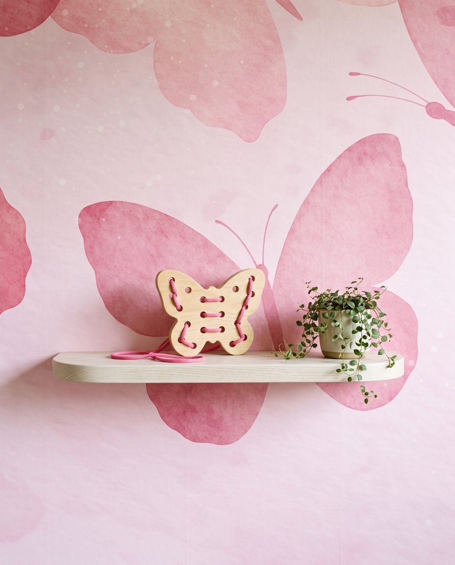 Mariposas entre nubes suaves — detalle
