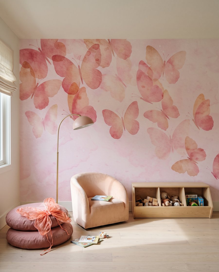 Mariposas entre nubes suaves — interior 1