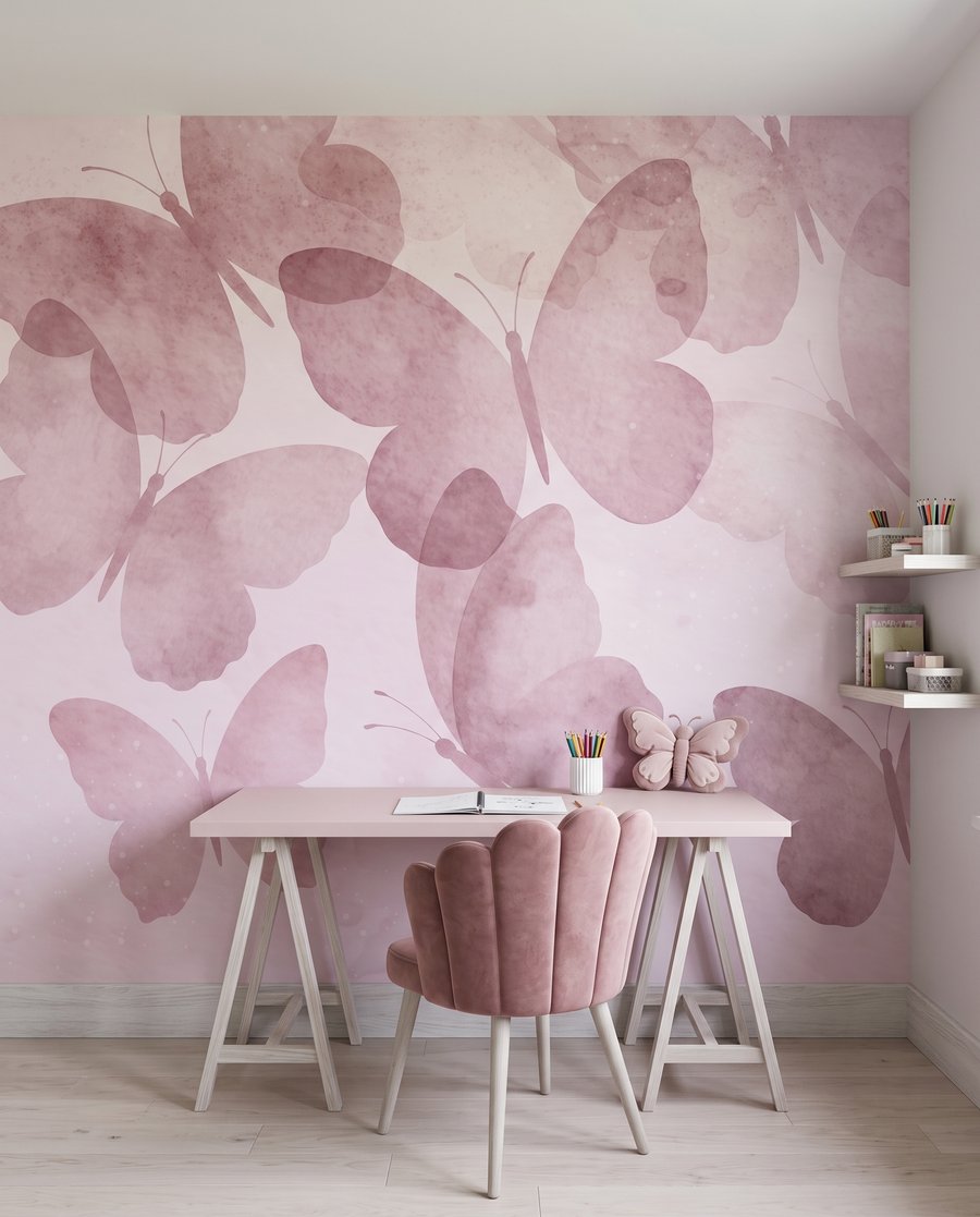 Mariposas entre nubes suaves — interior 1