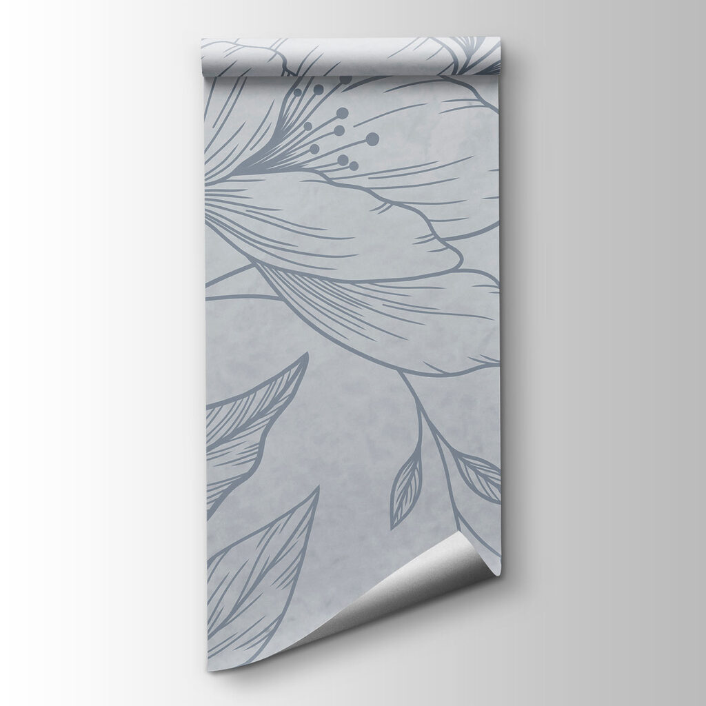Flores finamente dibujadas — vista del producto