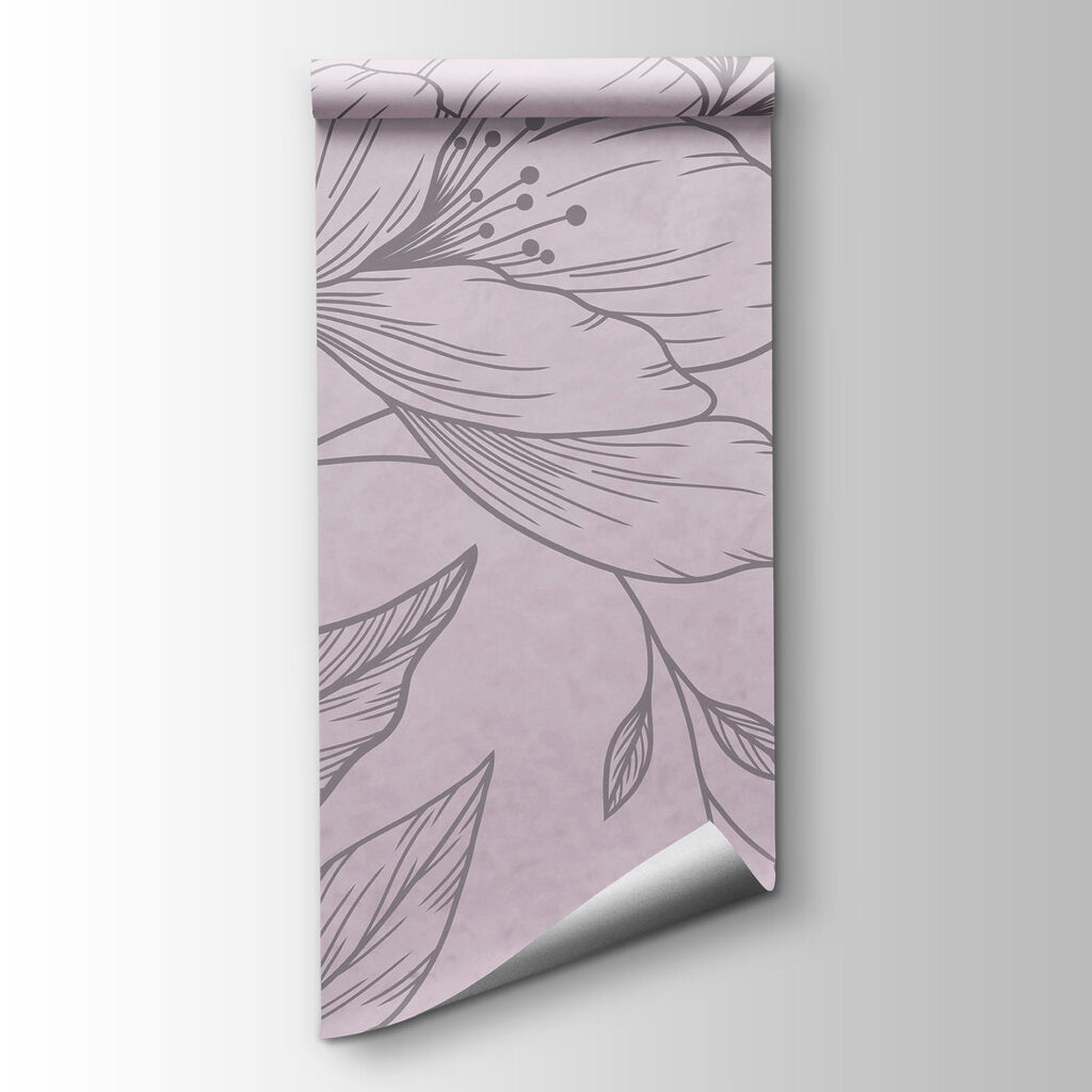 Flores finamente dibujadas — vista del producto