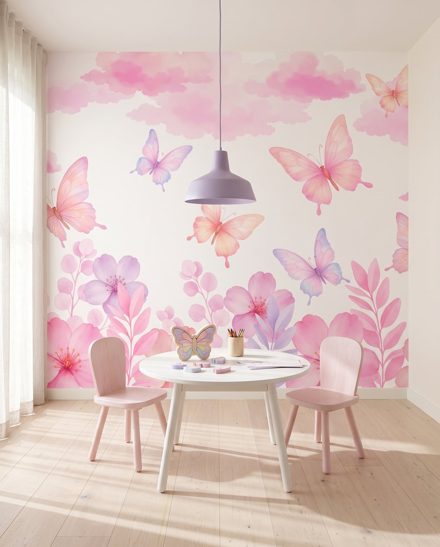 Mariposas sobre flores — interior 2