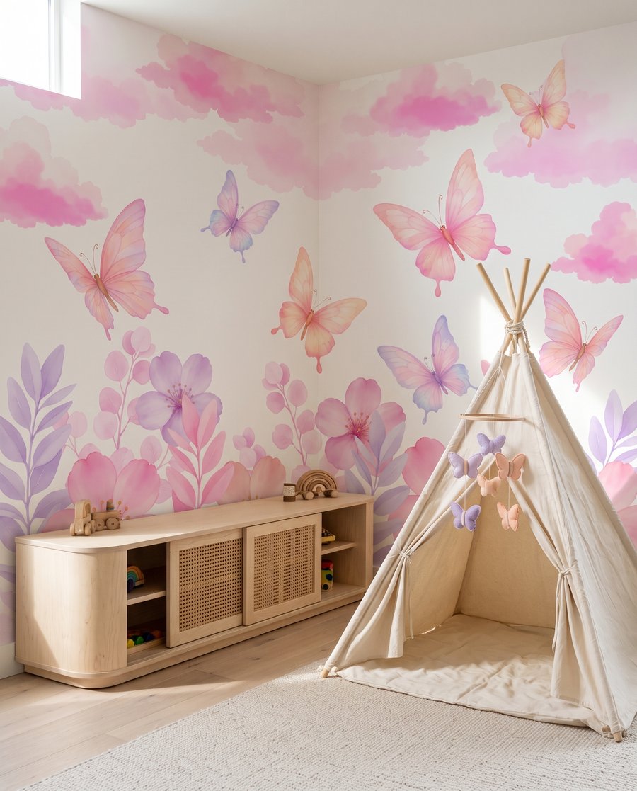 Mariposas sobre flores — interior 3