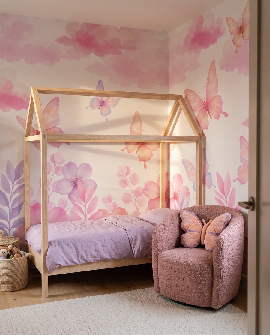 Mariposas sobre flores — interior 4