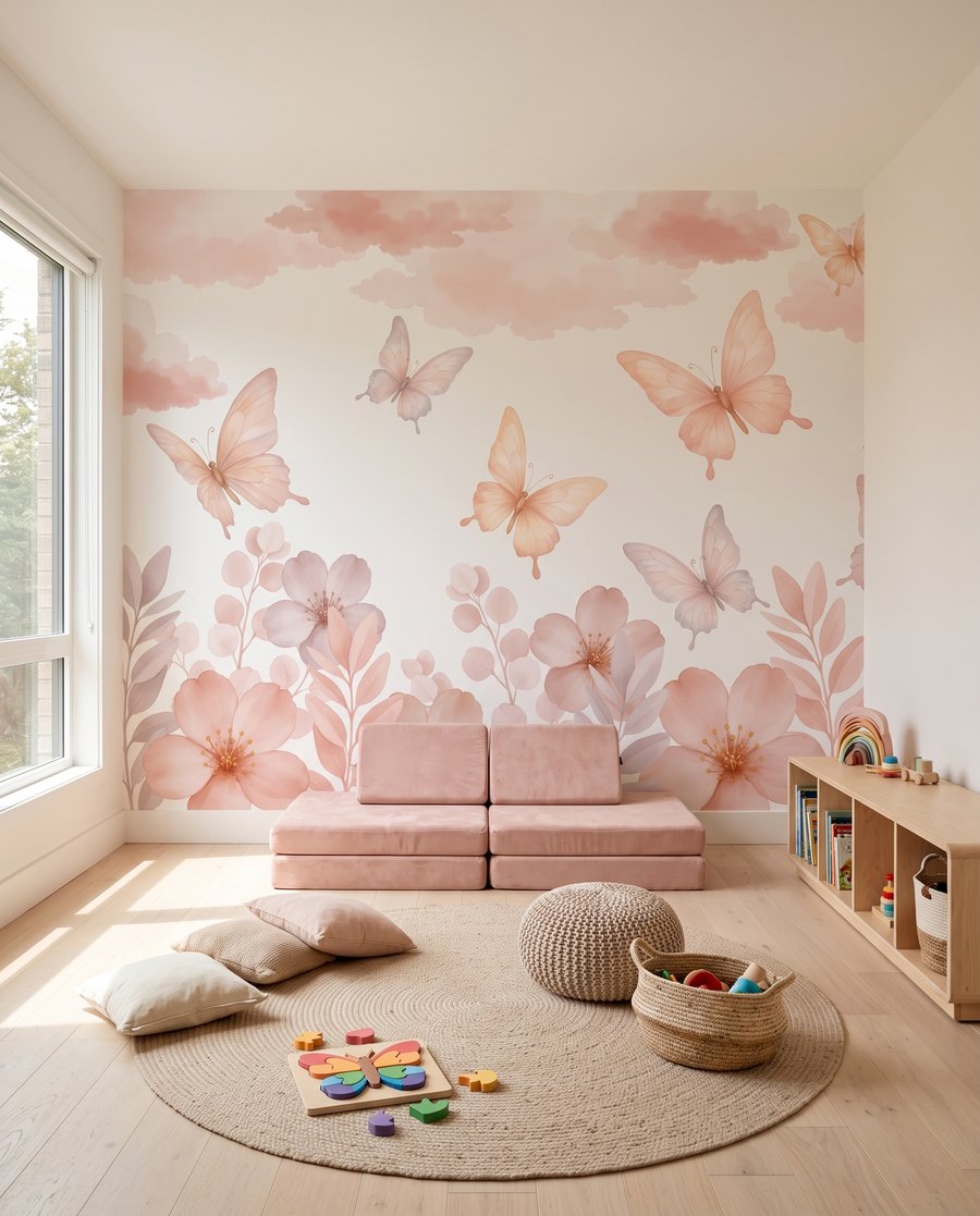 Mariposas sobre flores — interior 2