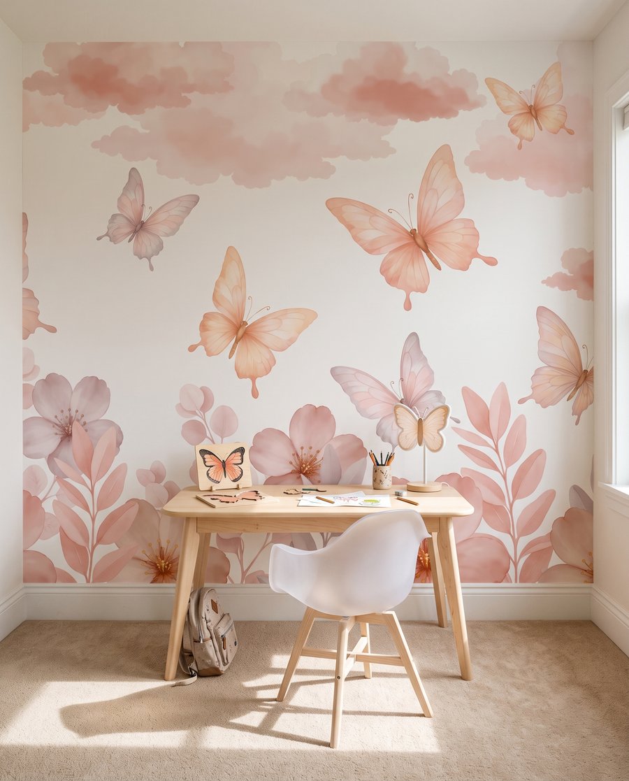 Mariposas sobre flores — interior 3