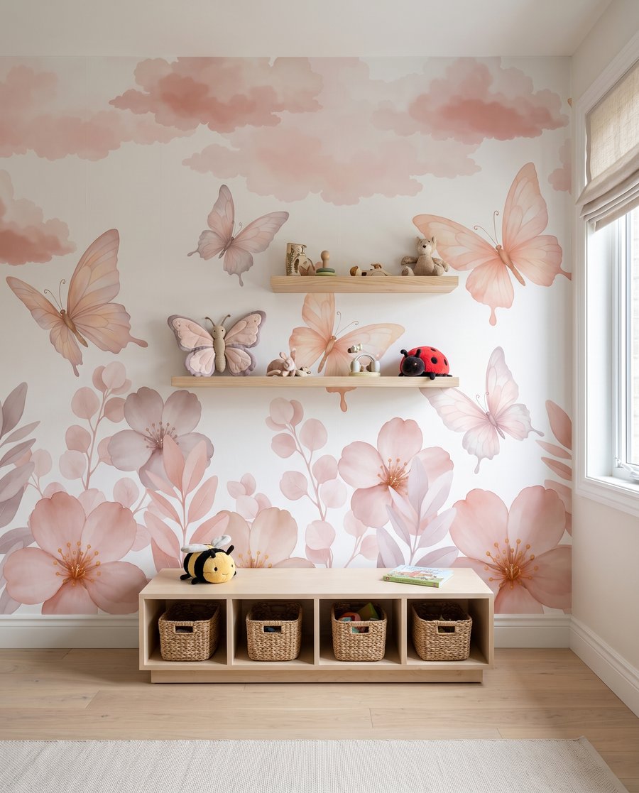 Mariposas sobre flores — interior 4