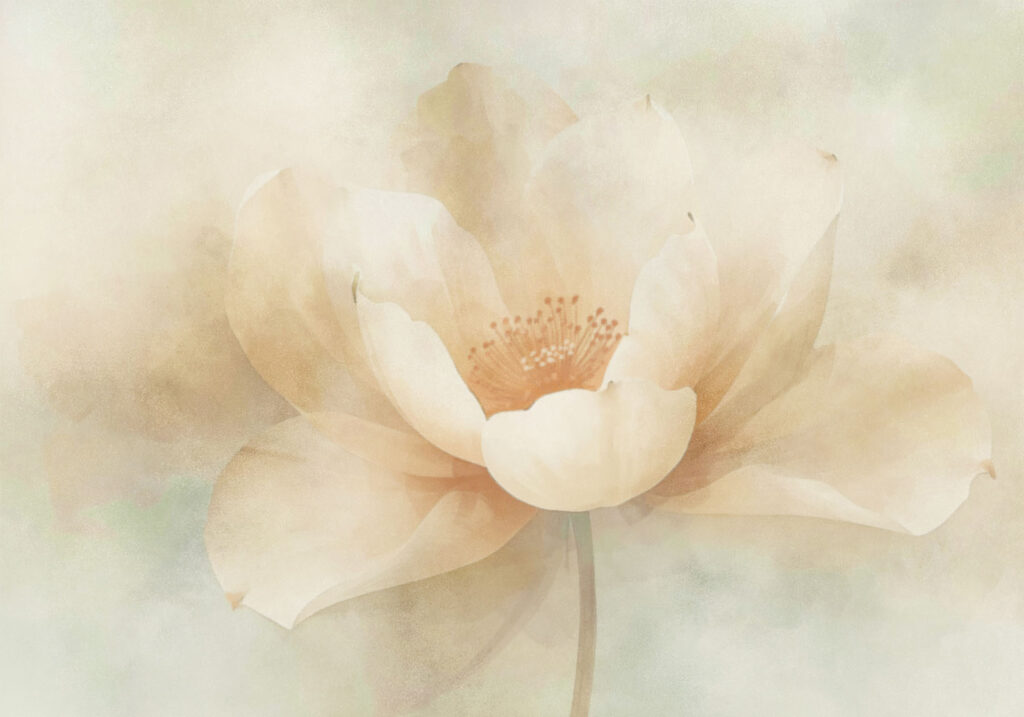 Una flor despierta — diseño completo