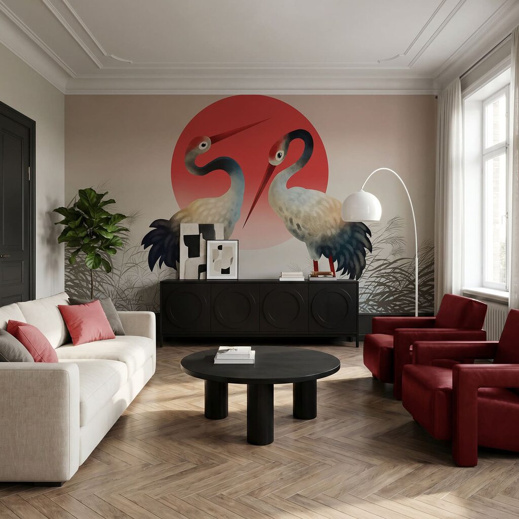 Dos aves al atardecer — interior 3