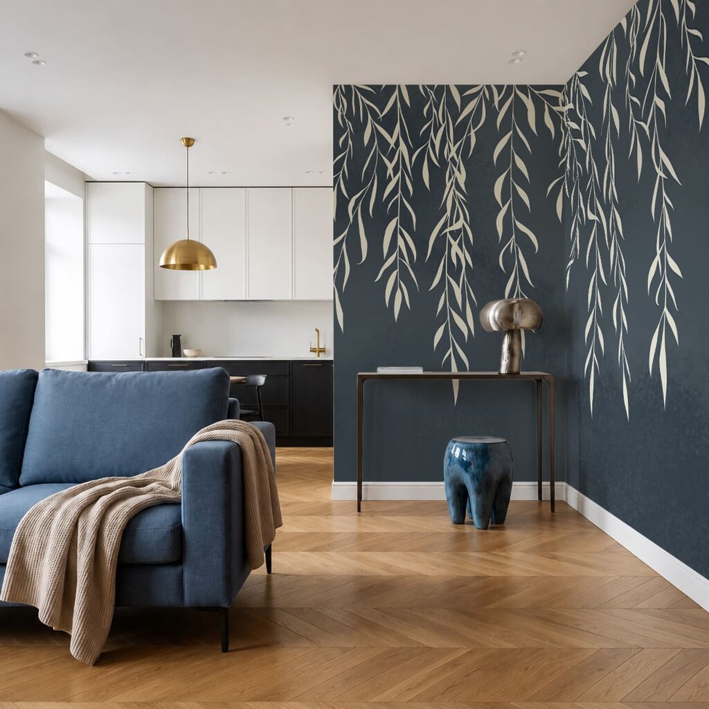 Ramas blancas colgantes — interior 3