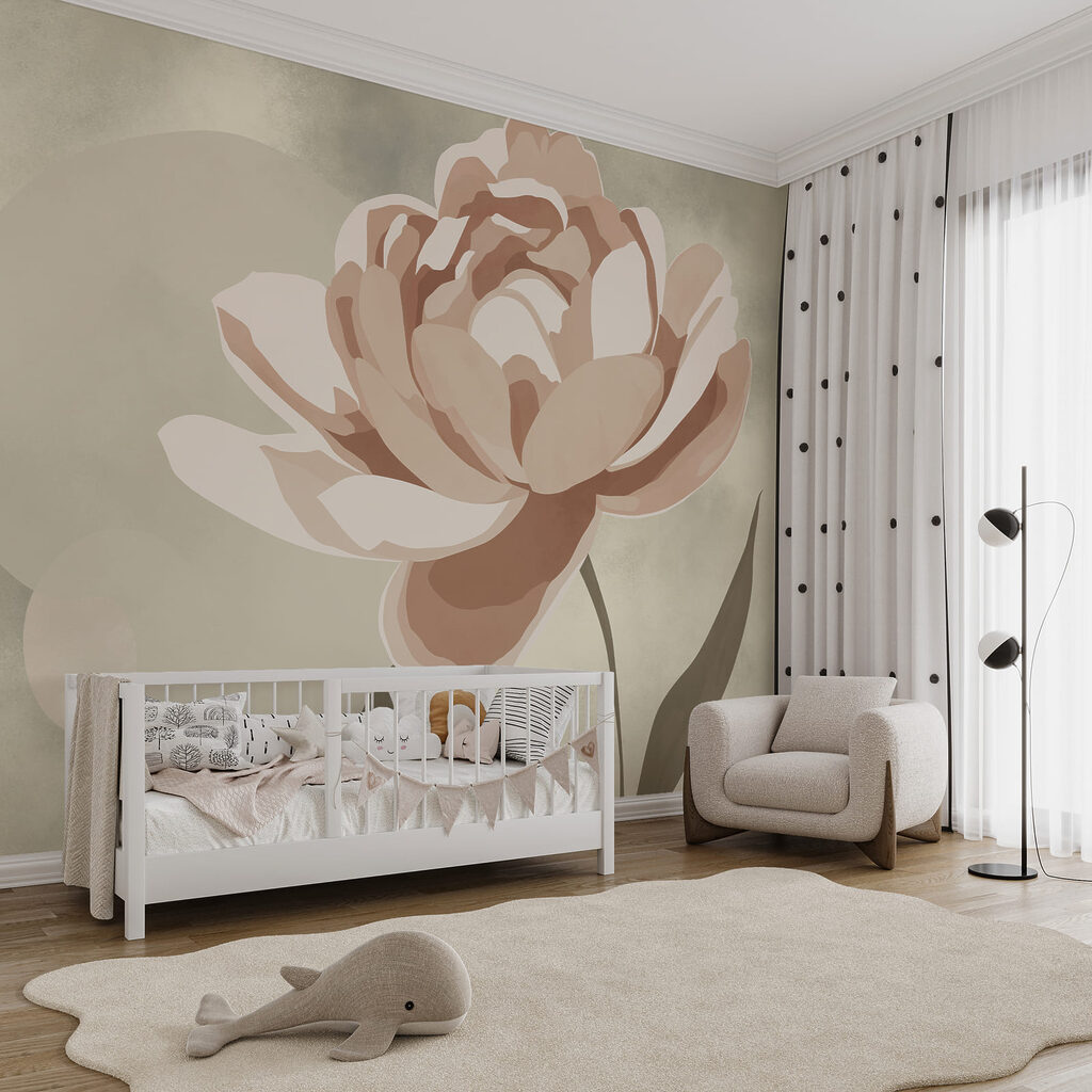 Flor sobre color — interior 3