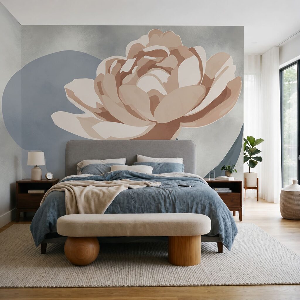 Flor sobre color — interior 2