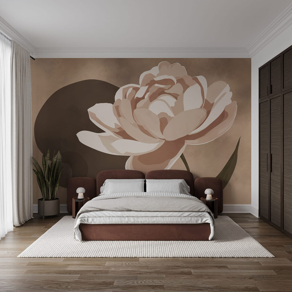 Flor sobre color — interior 1