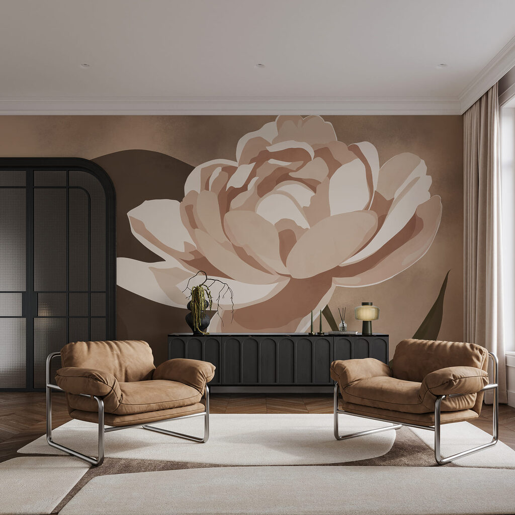Flor sobre color — interior 2