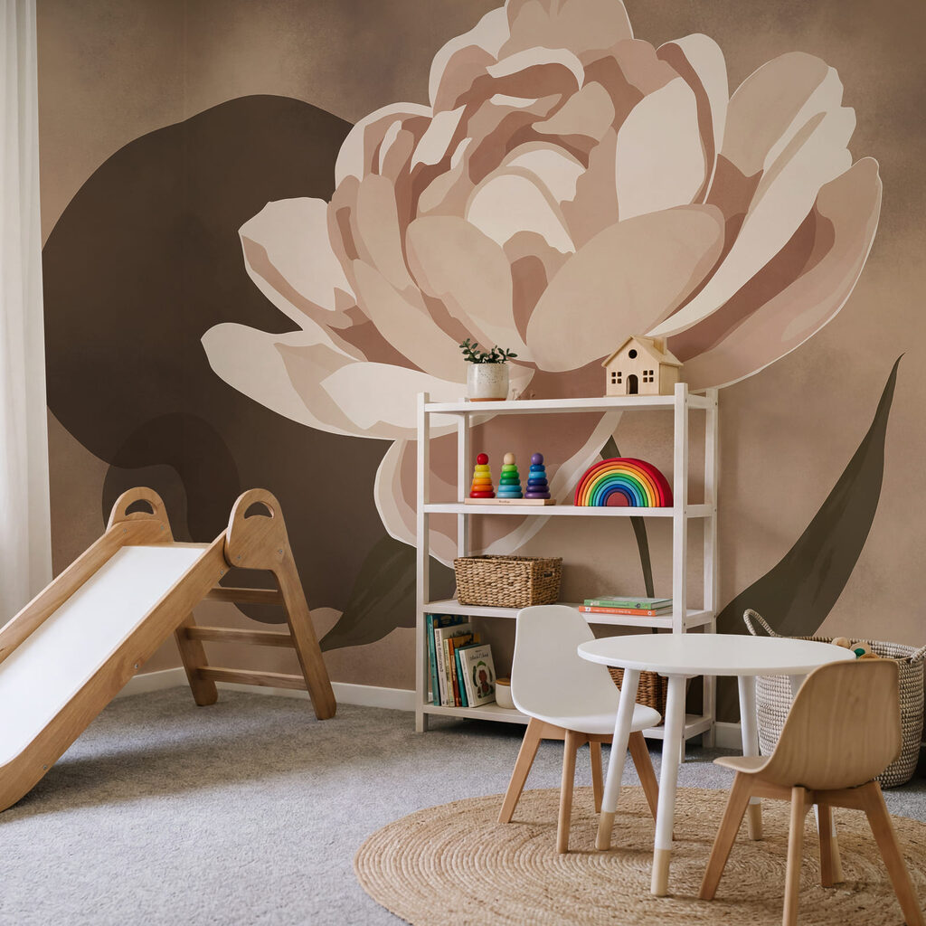 Flor sobre color — interior 3
