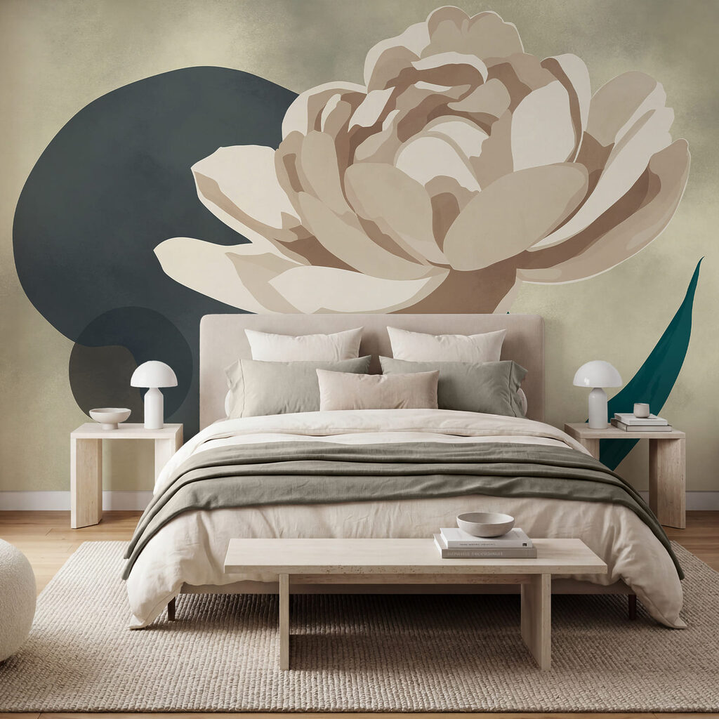 Flor sobre color — interior 2
