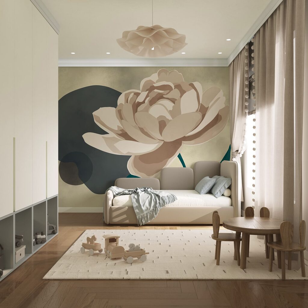 Flor sobre color — interior 3