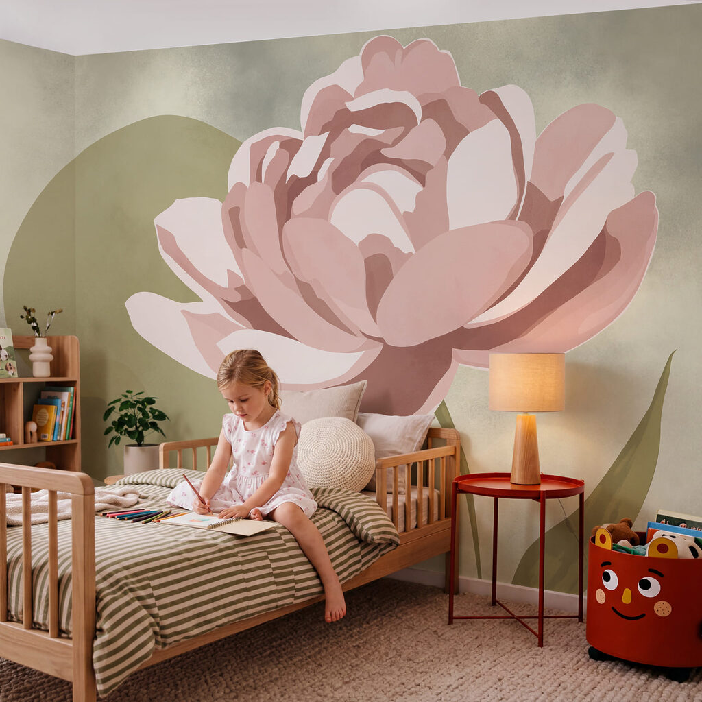 Flor sobre color — interior 3