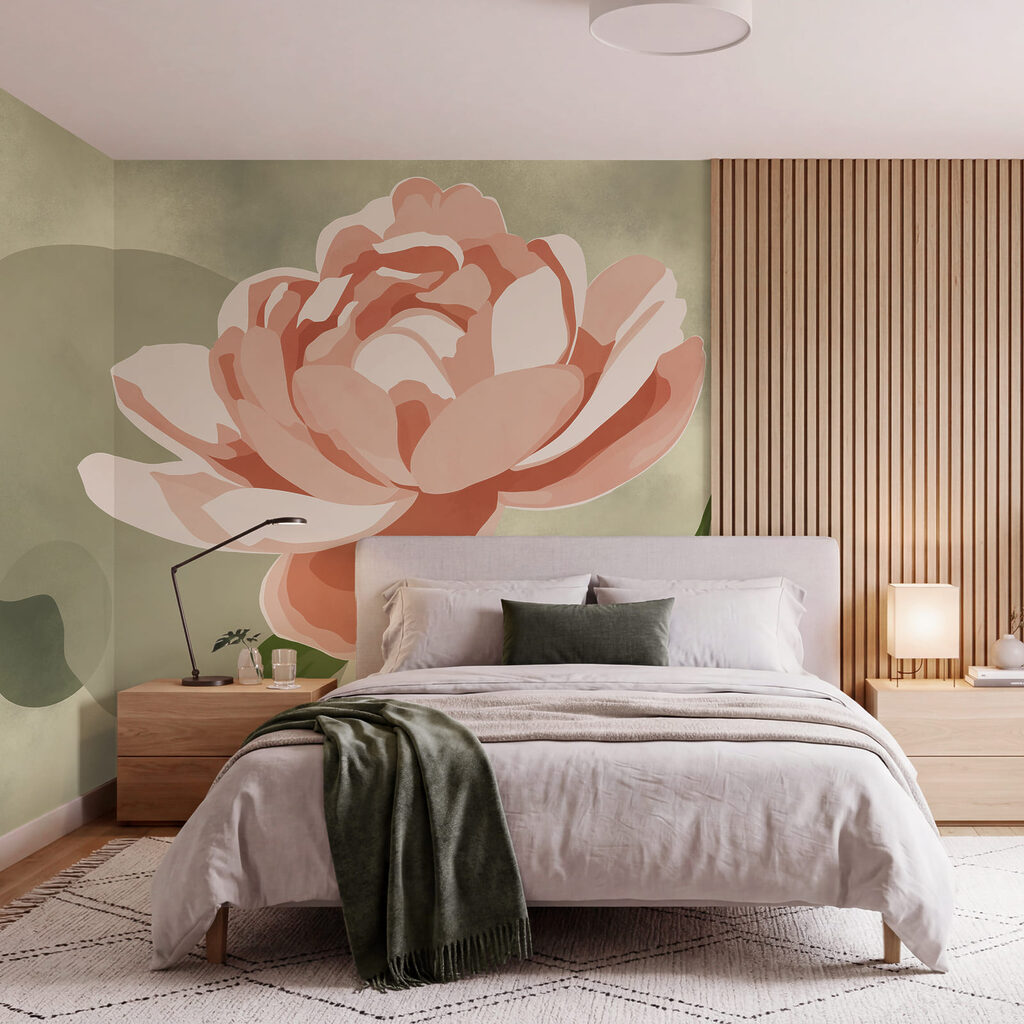 Flor sobre color — interior 2